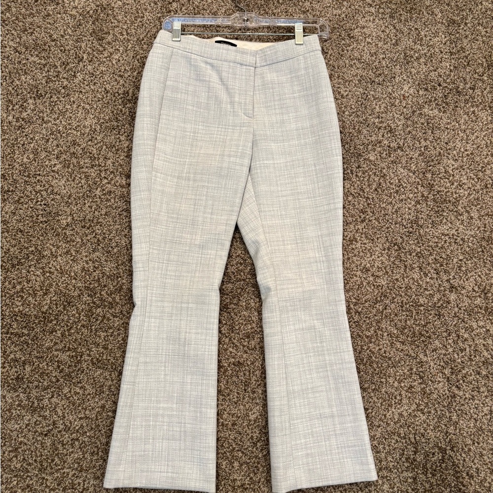Theory Light Gray Flare Pants
